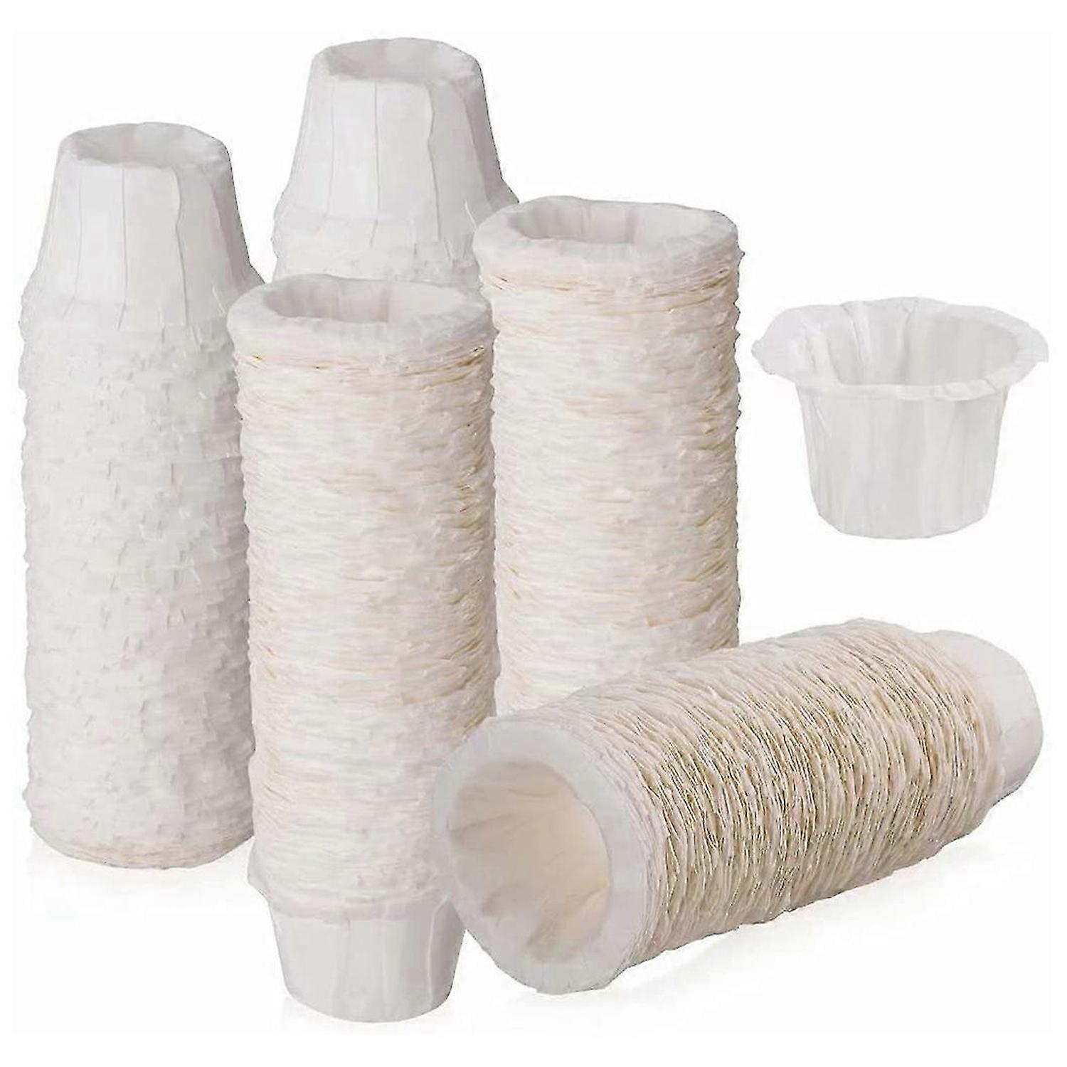 Disposable Paper Filter, 400 Counts K Cup Paper Coffee Filters Compatible for Single 1.0 and 2.0