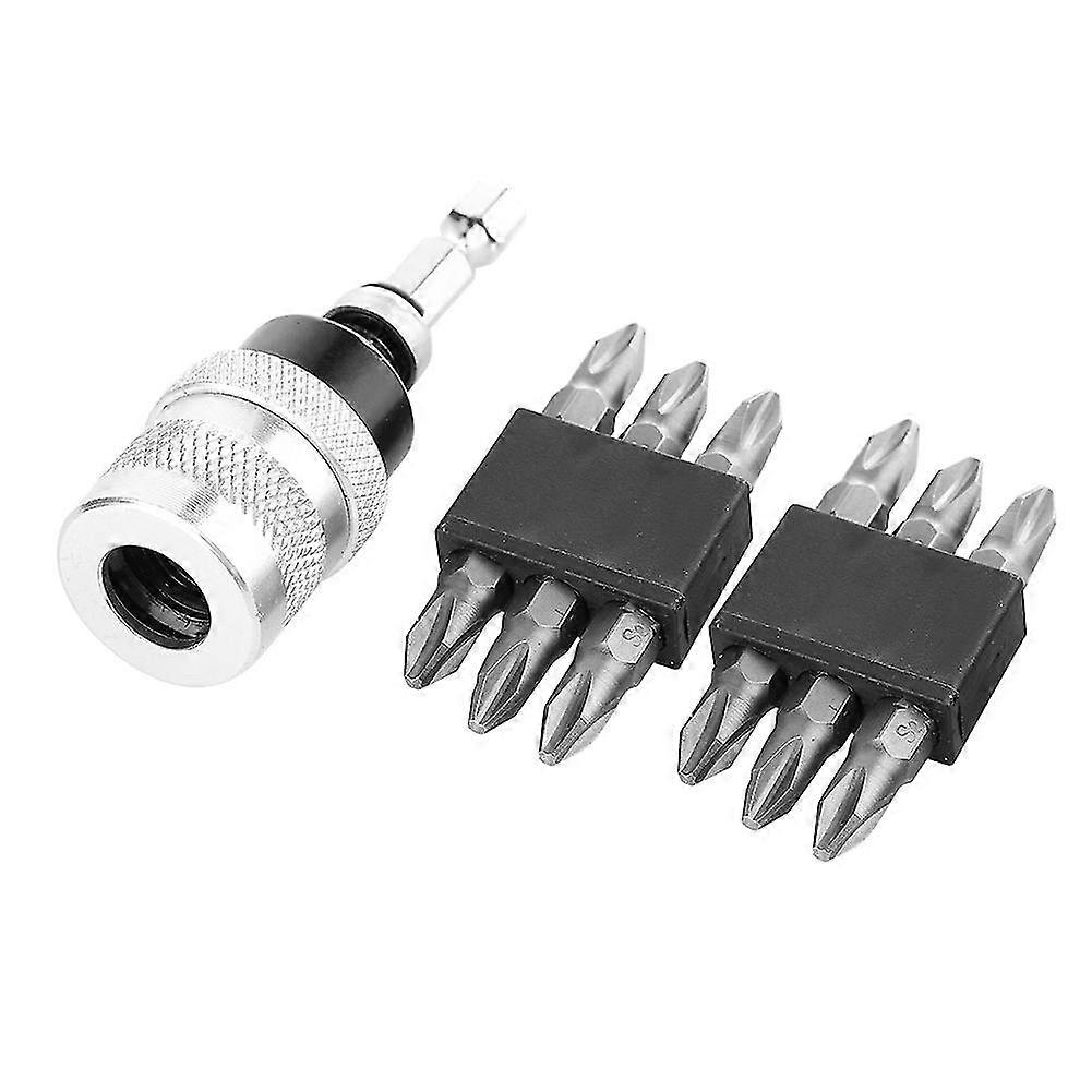 Adjustable Screw Depth Limiter Holder with 12pcs Cross PH2 Screwdriver Bits 2025