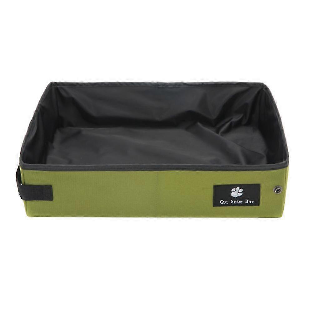 Foldable Cat Litter Box Oxford Cloth Material 40x30x10cm Portable and Easy to Clean