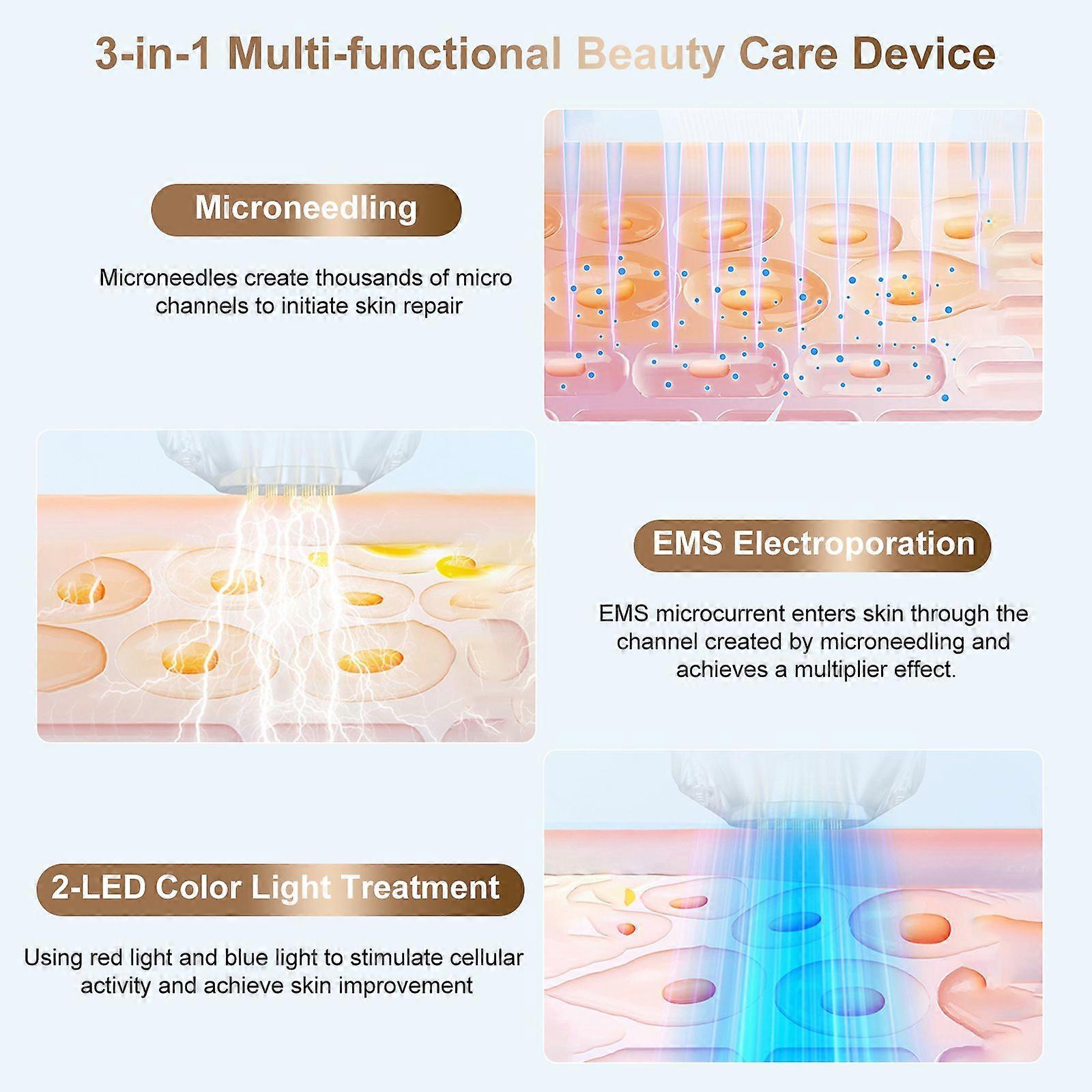 Rechargeable Dermapen Micro Needling Pen Efoliate Shrink Pores Mesotherapy Auto Micro Derma System Therapy