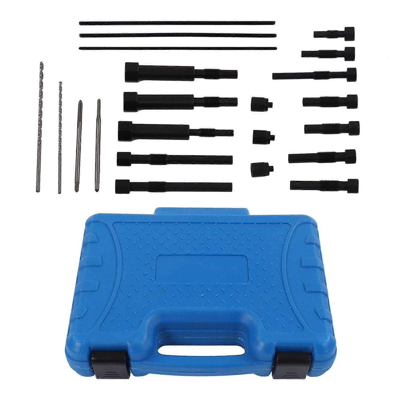 22Pcs Glow Plug Remover Extraction Removal Tool Set Kit with Storage Box for M10 M8