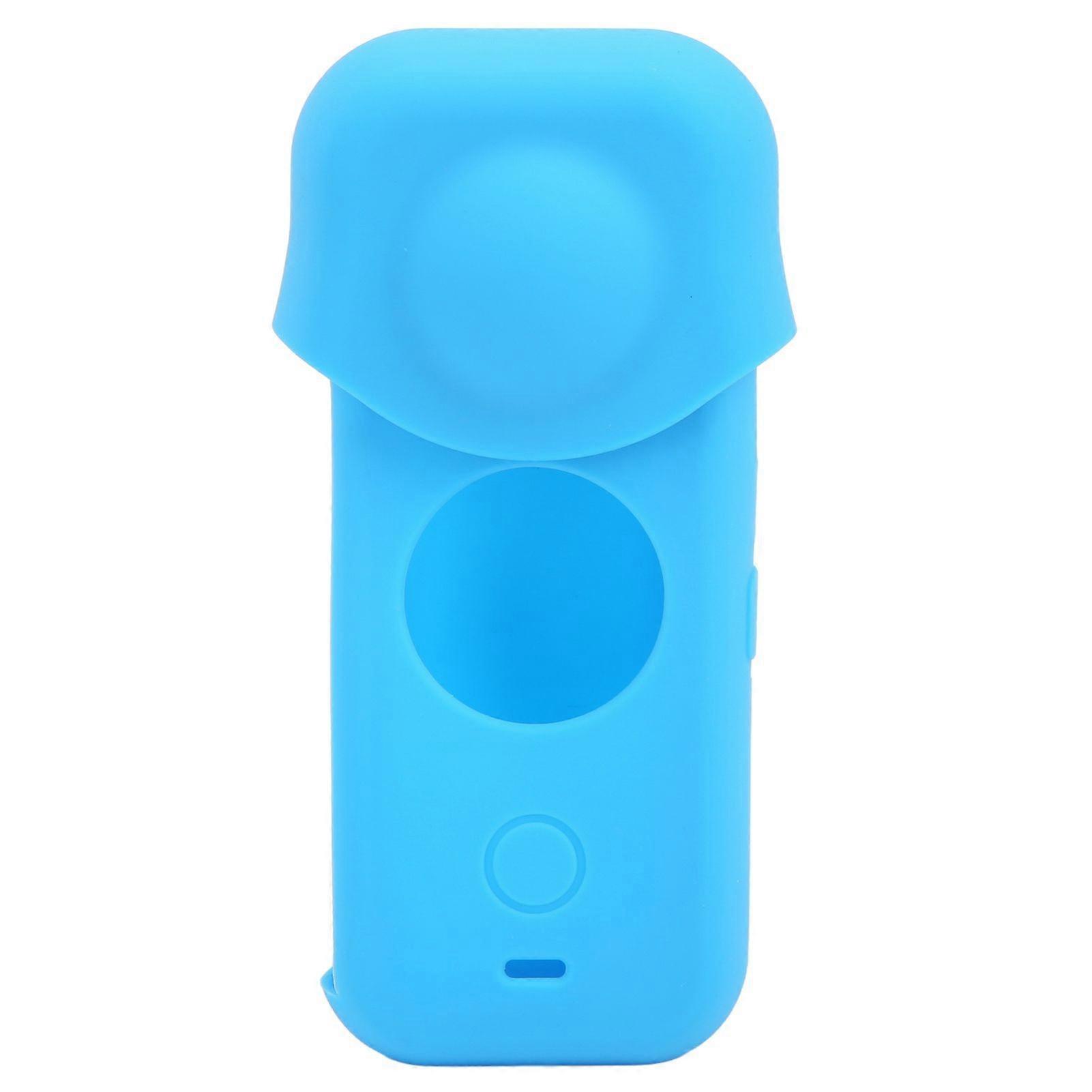 Sports Camera Protective Cover for Insta360 One X2 Dustproof Silicone Professional Action Camera Frame with Double InsureBlue