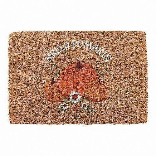 Fall Season Greetings Pumpkin Welcome Mat