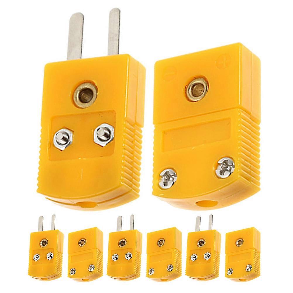 Thermocouple Adapter Type K Thermocouple Plug Adapters with 12Sets for Stable Signal