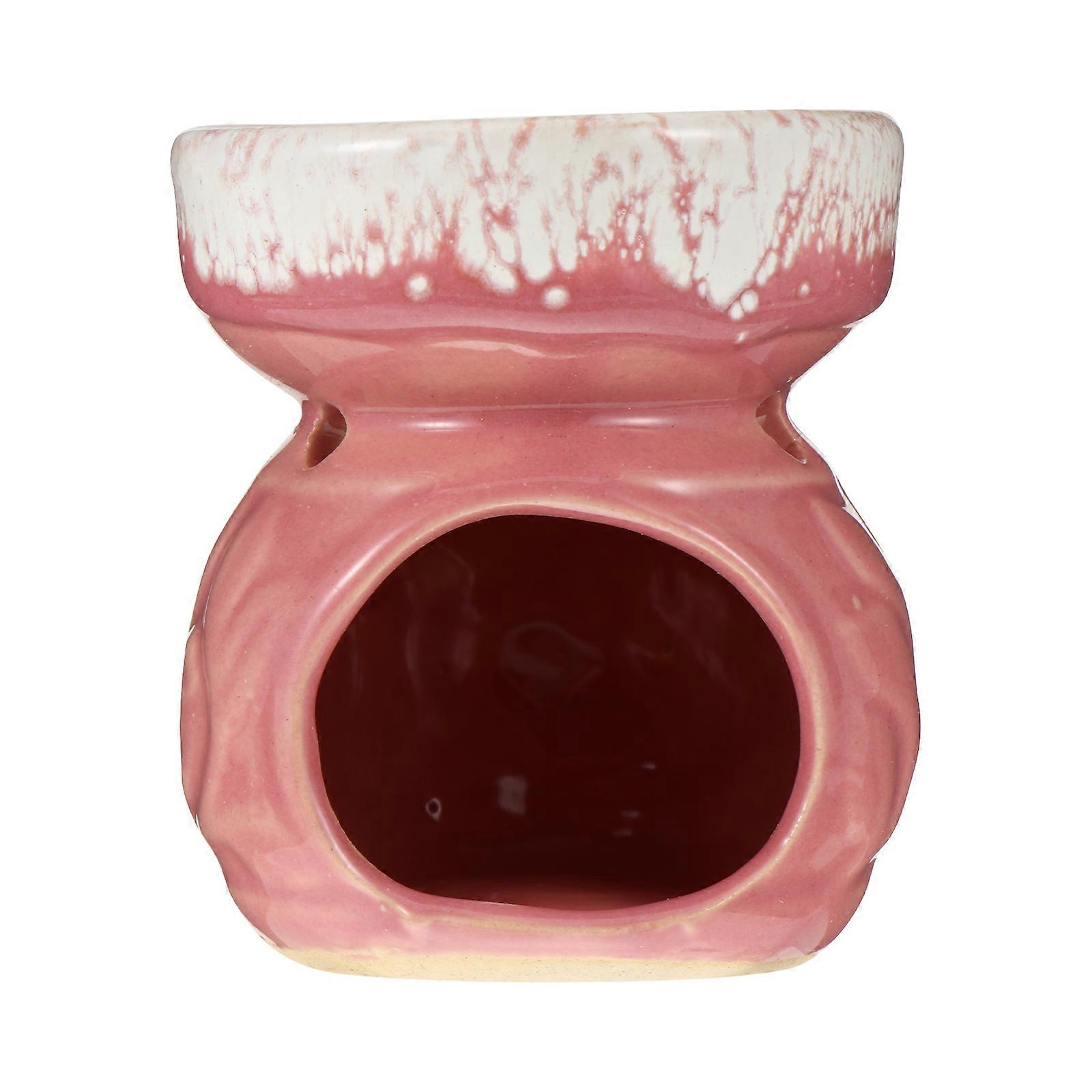 Pink Ceramic Aromatherapy Furnace for Home Decor 1Pcs