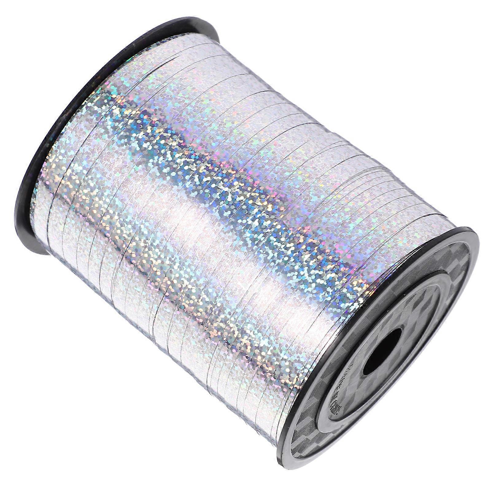Silver Balloon Ribbon for Decoration Curling Ribbon for Gift Wrapping 1 Roll
