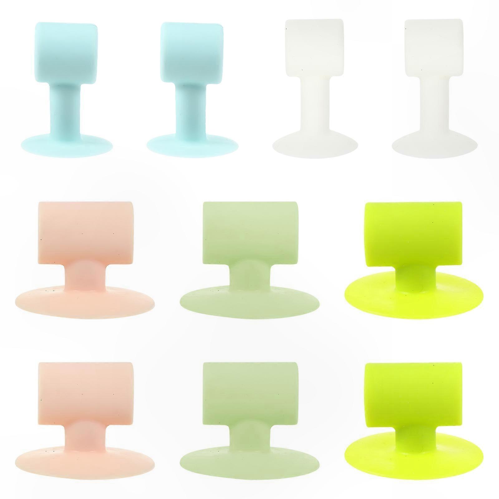 Anti-Collision Door Protector Suction Cup Stopper, Easy Install & Remove for Office Hotel, 10-Pack