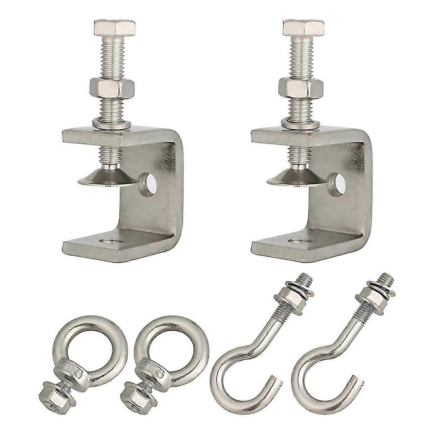For Stainless Steel Small C Clamp With Ring C Clamppipe Clamp Hooks For Hanging Beam Clamp