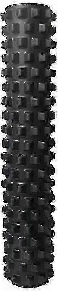 Extra Firm Textured Foam Roller for Deep Tissue Massage - Full Size Muscle Relief Tool with Black Finish