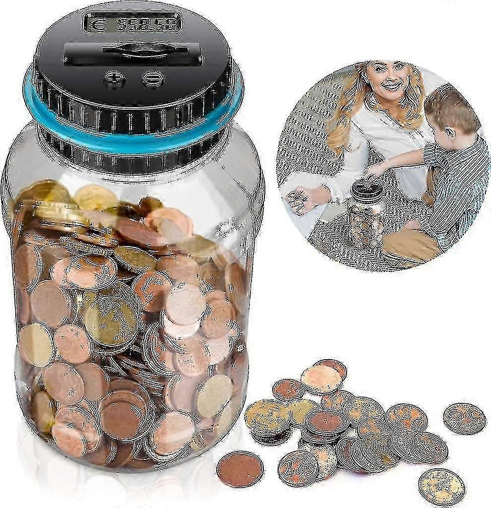 Money Box Bank With Lcd Display,automatic Coin Counter Money Box