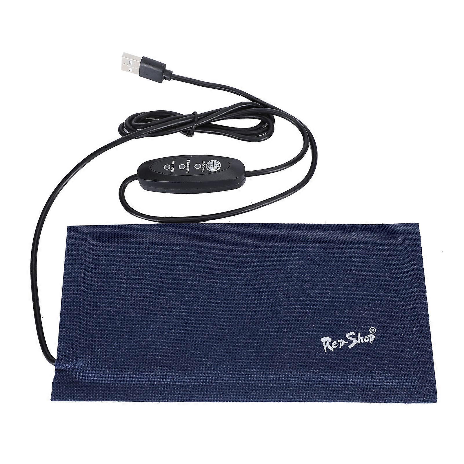 Tapis chauffant pour reptiles et animaux domestiques, tapis chauffant, maintien au chaud, alimentation USB, température réglable, grand format