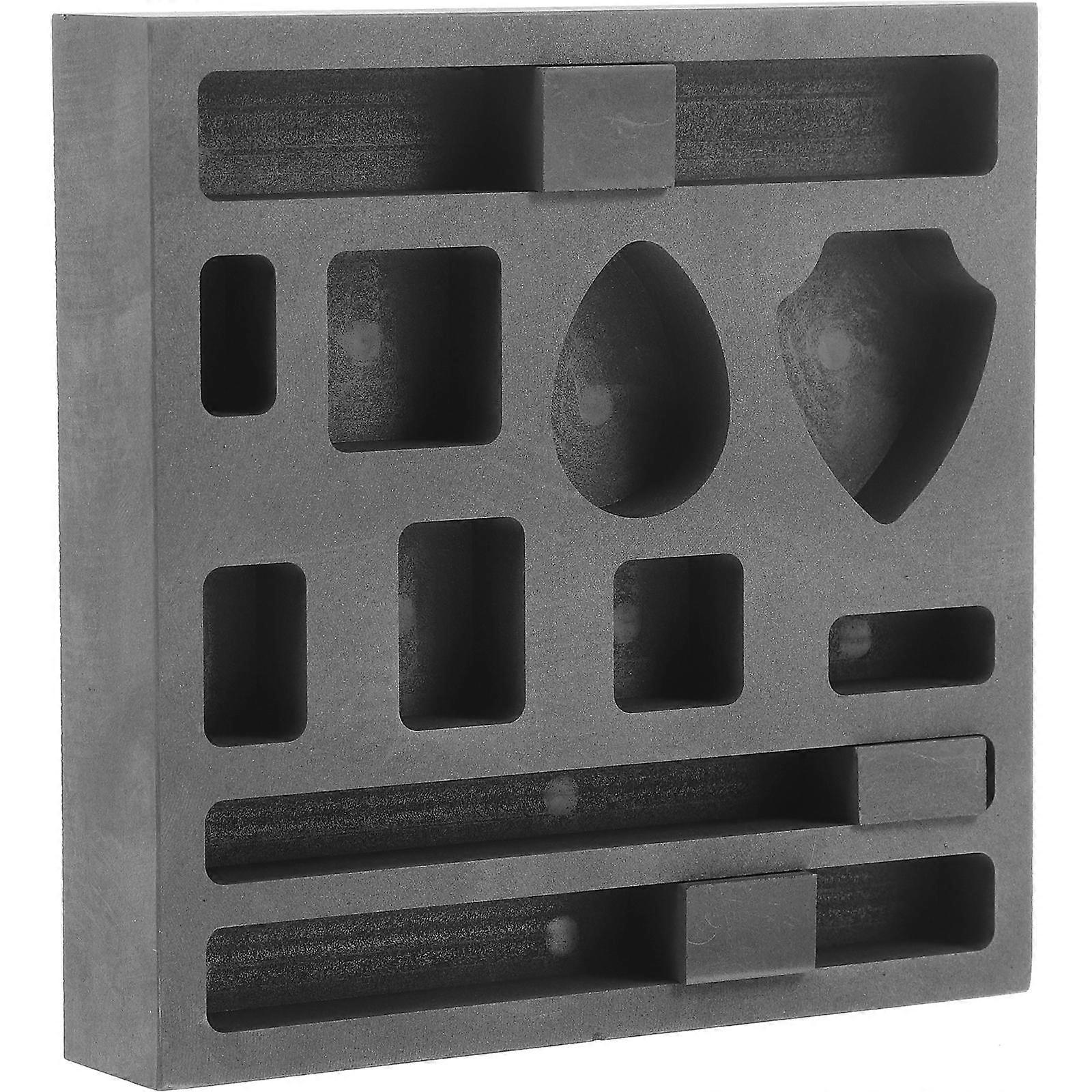 3Pcs Graphite Metal Casting Mold with 11 Holes for Gold Silver Ingot