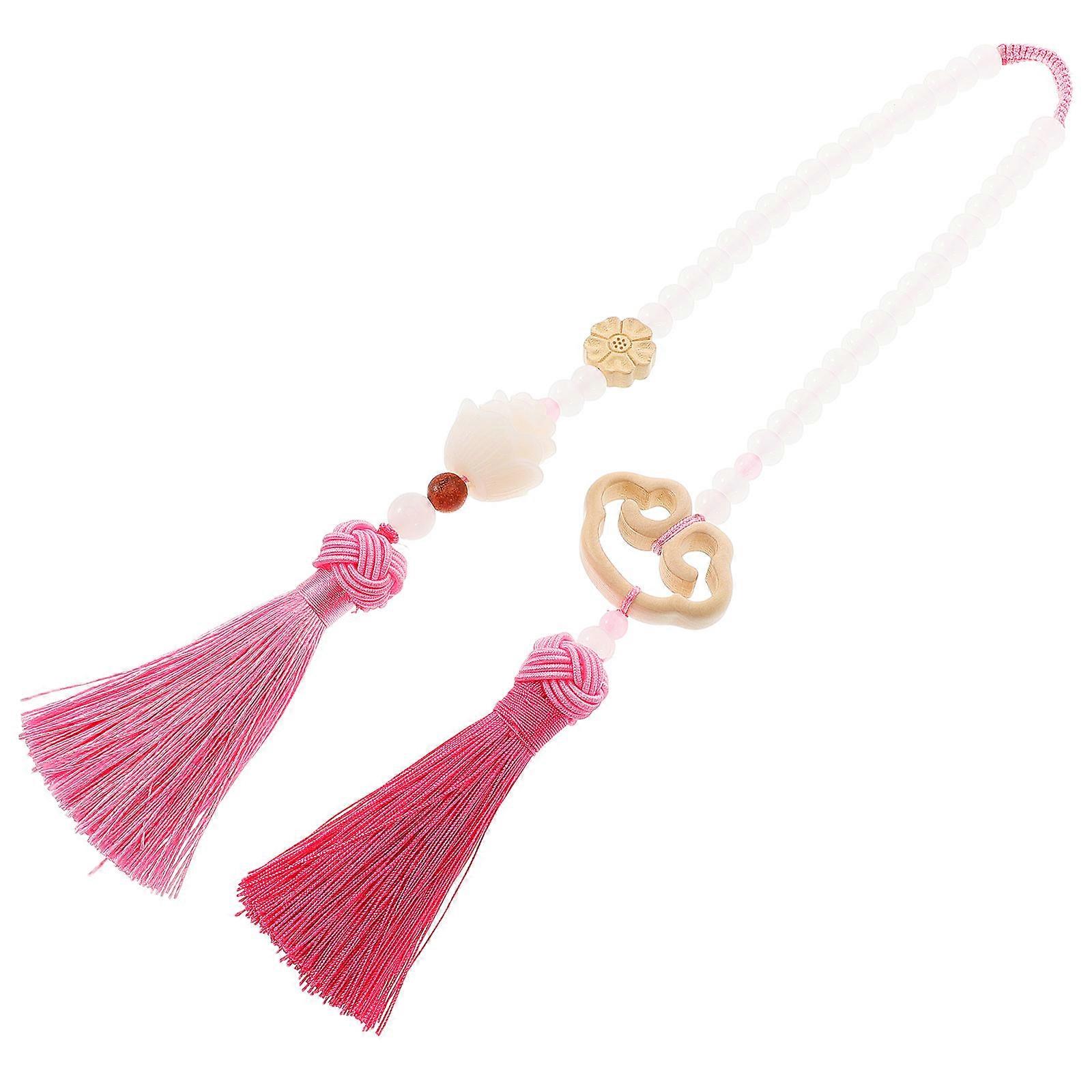 Car Rear View Mirror Accessory Flower Cloud Pendant Charm for 4Pcs Pack