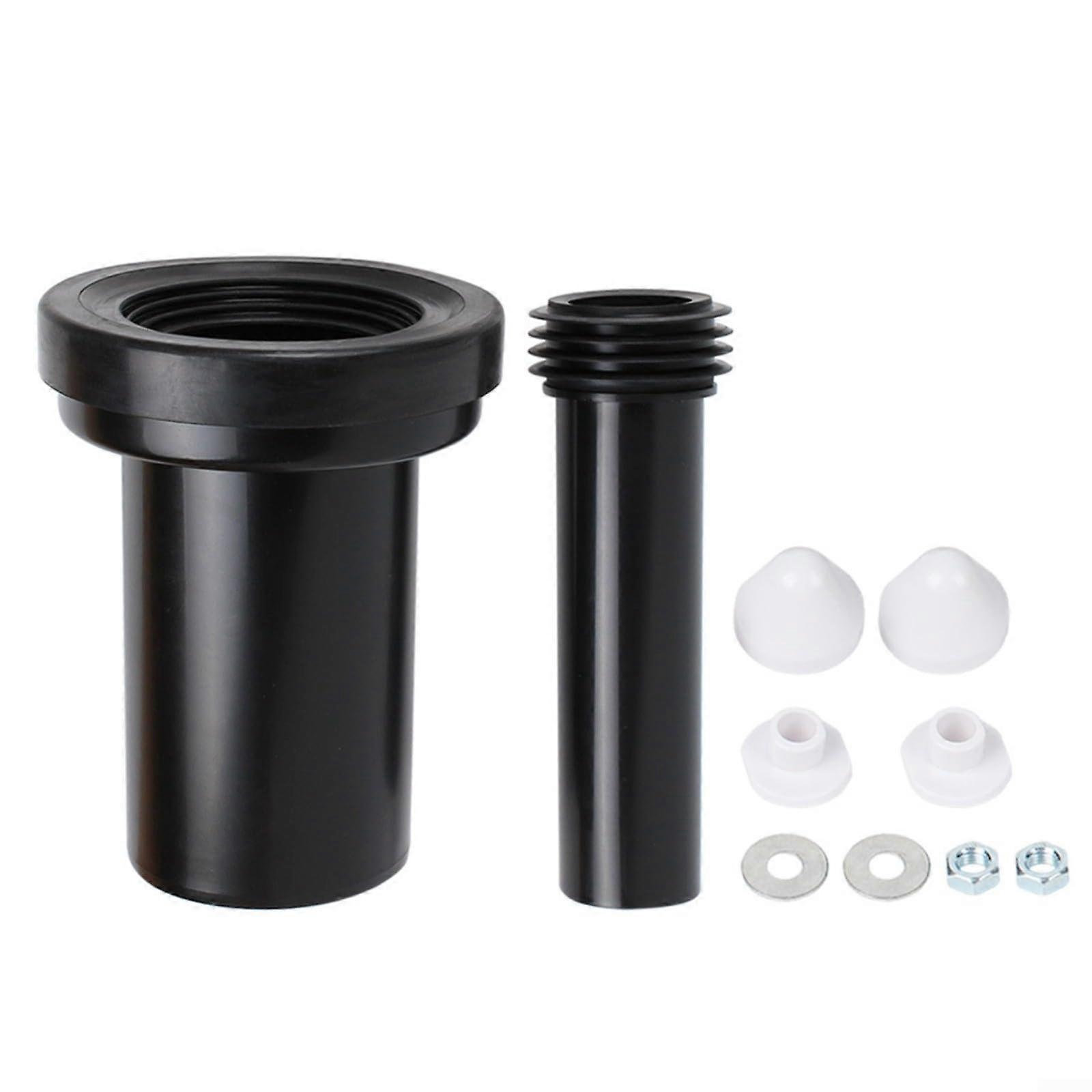 Concealed Toilet Tank Accessories Set With Flush Pipe And Sewage Pipe For InWall Installation, Large Sealing Ring