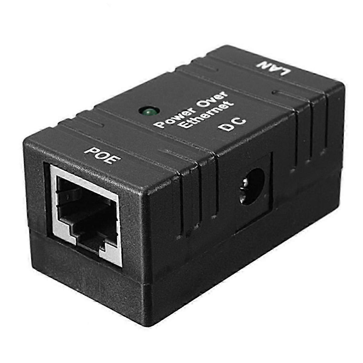100 ميجابت في الثانية 5 فولت 12 فولت 24 فولت 48 فولت/1 أمبير BJW POE Injector Power Splitter لكاميرا IP ملحقات وحدة محول POE - أسود