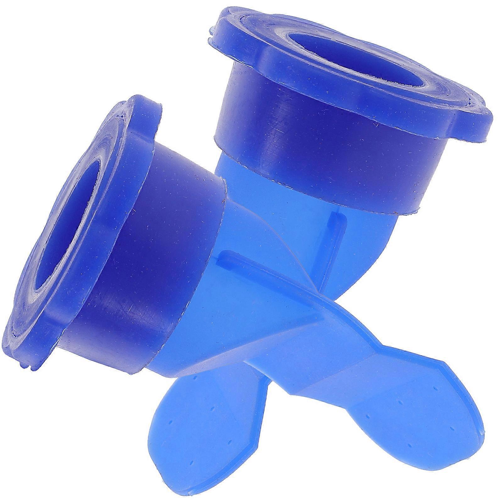 Odor Proof Shower Drain Cores Sewer Backflow Preventer For Bathroom Silicone Curved Folds Automatic Closing 2Pcs