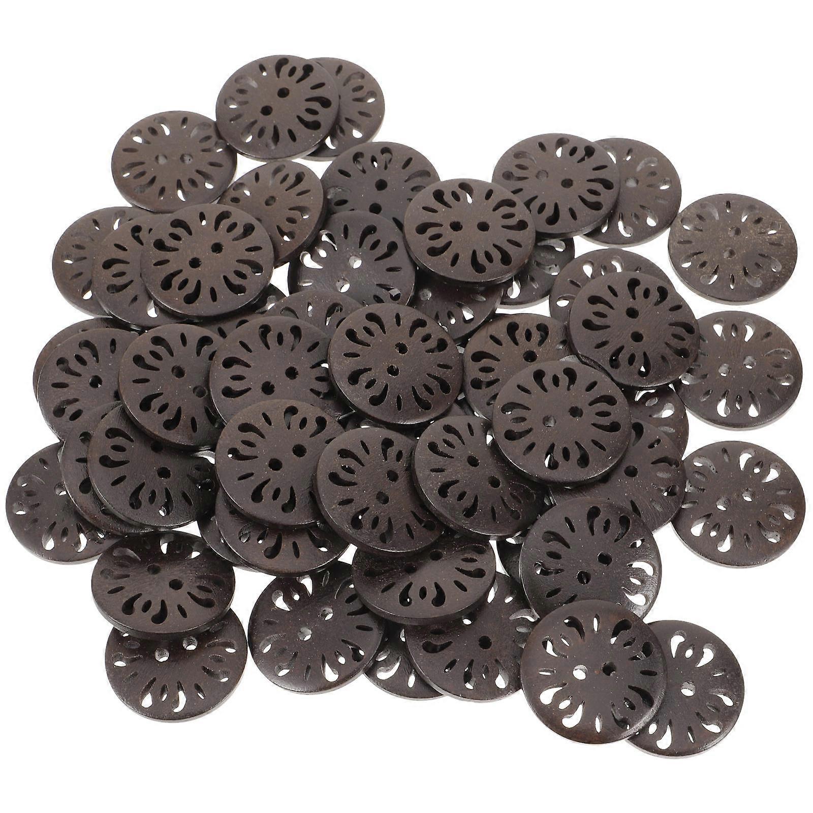 Sewing Buttons For Teens Craft Enthusiasts 200 Pcs Coffee Retro Style Multipurpose Fastening