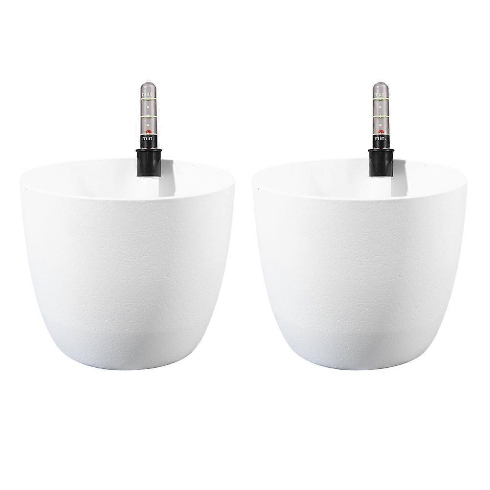 Plastic Self-Watering Planter Round Flower Pot for Storage 4Pcs