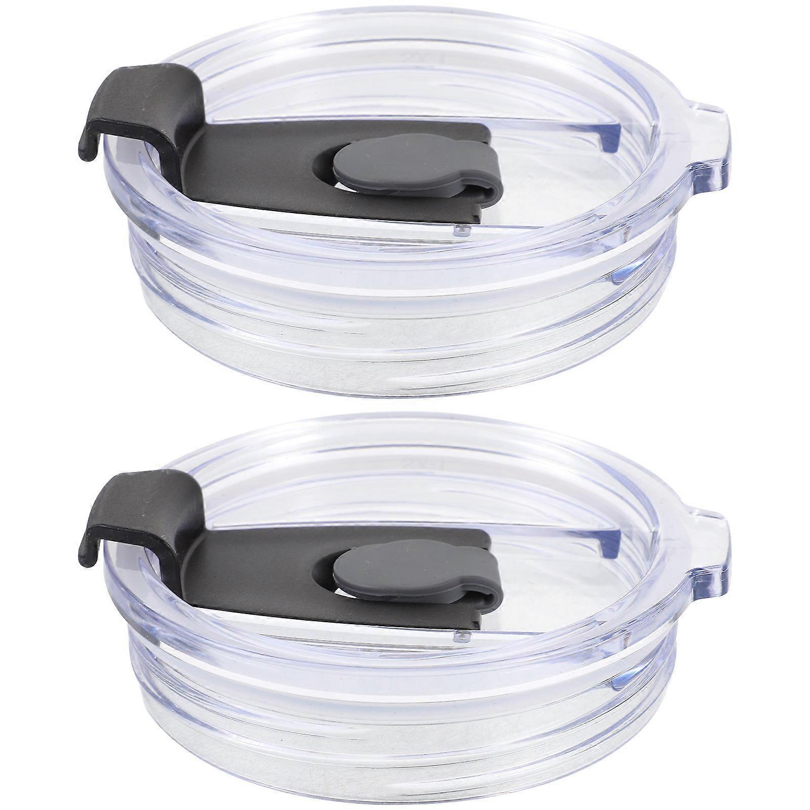 Practical Cup Lids Plastic Tumbler Seal Covers Spill-Proof 8Pcs