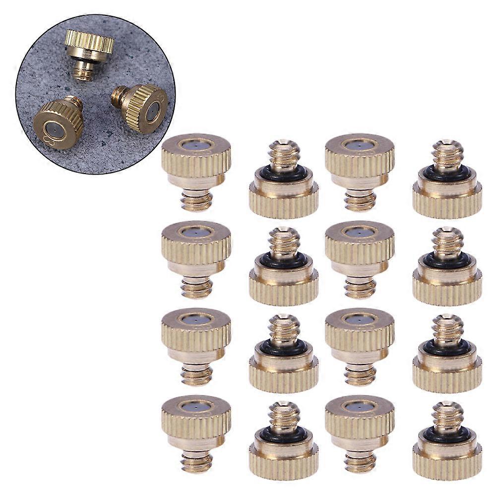 Atomizing Spray Mister Nozzle 50Pcs Ideal For Outdoor Use Made From Durable Brass With Effective Water Saving Features