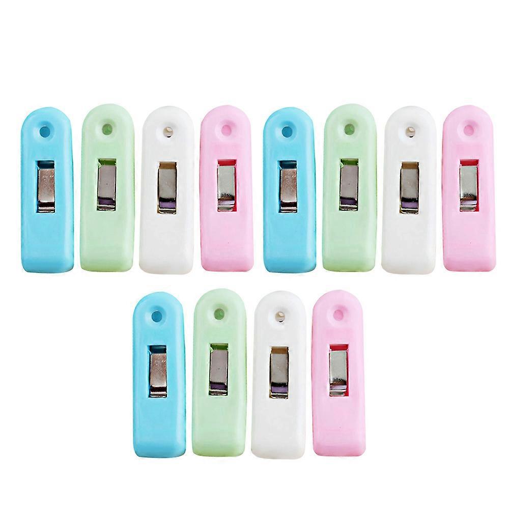 Plastic Clothespin Laundry Clips Plastic for Clothes Hanging 12Pcs