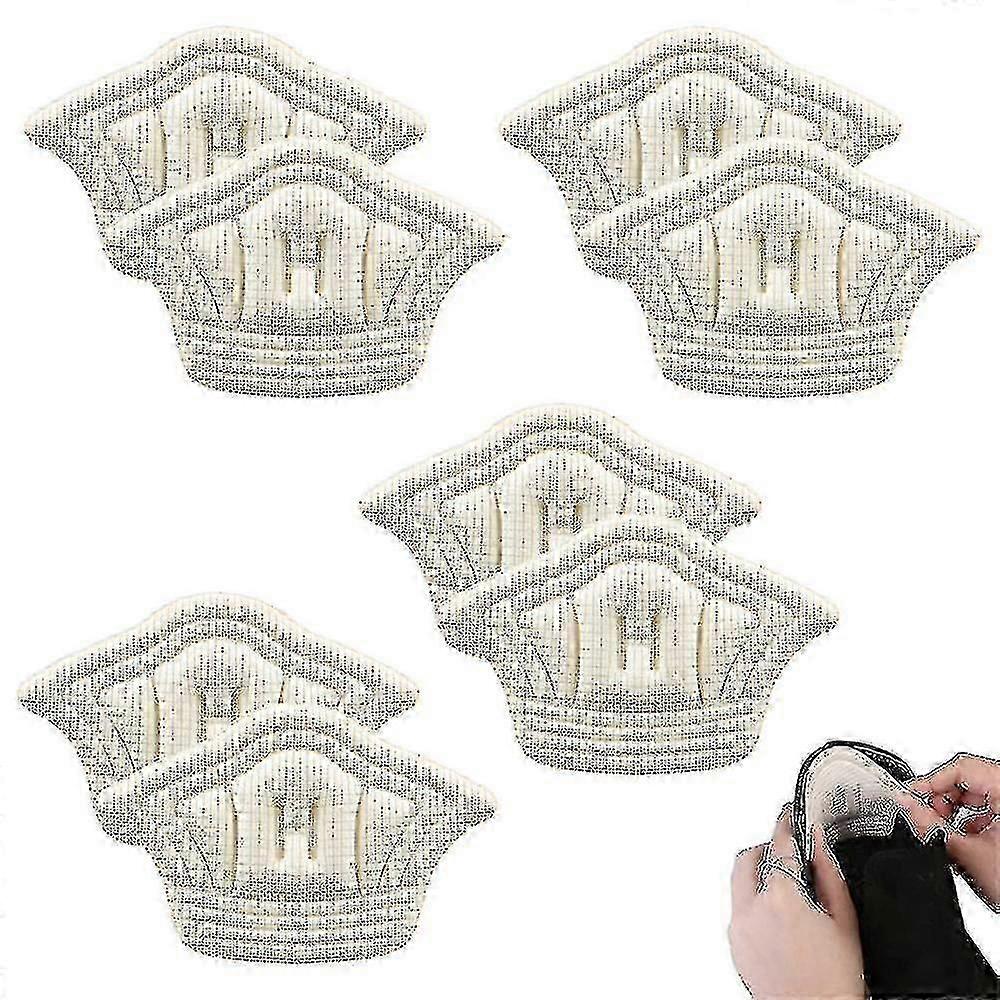 4 أزواج وسادة كعب للأحذية فضفاضة، قبضة كعب يدرج منصات كعب للأحذية، فرك، بثور كعب ملصق للأحذية أحذية كبيرة جدا حشو كعب بطانة ل