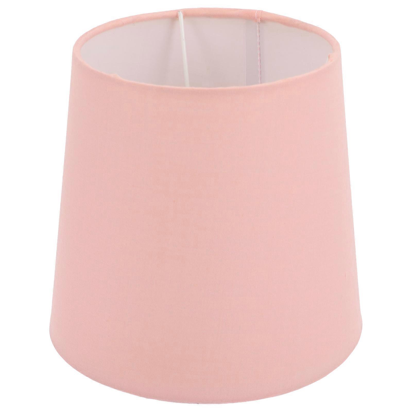 Pink Cloth Lampshade Cover for Table Lamp with 3Pcs Set for Home