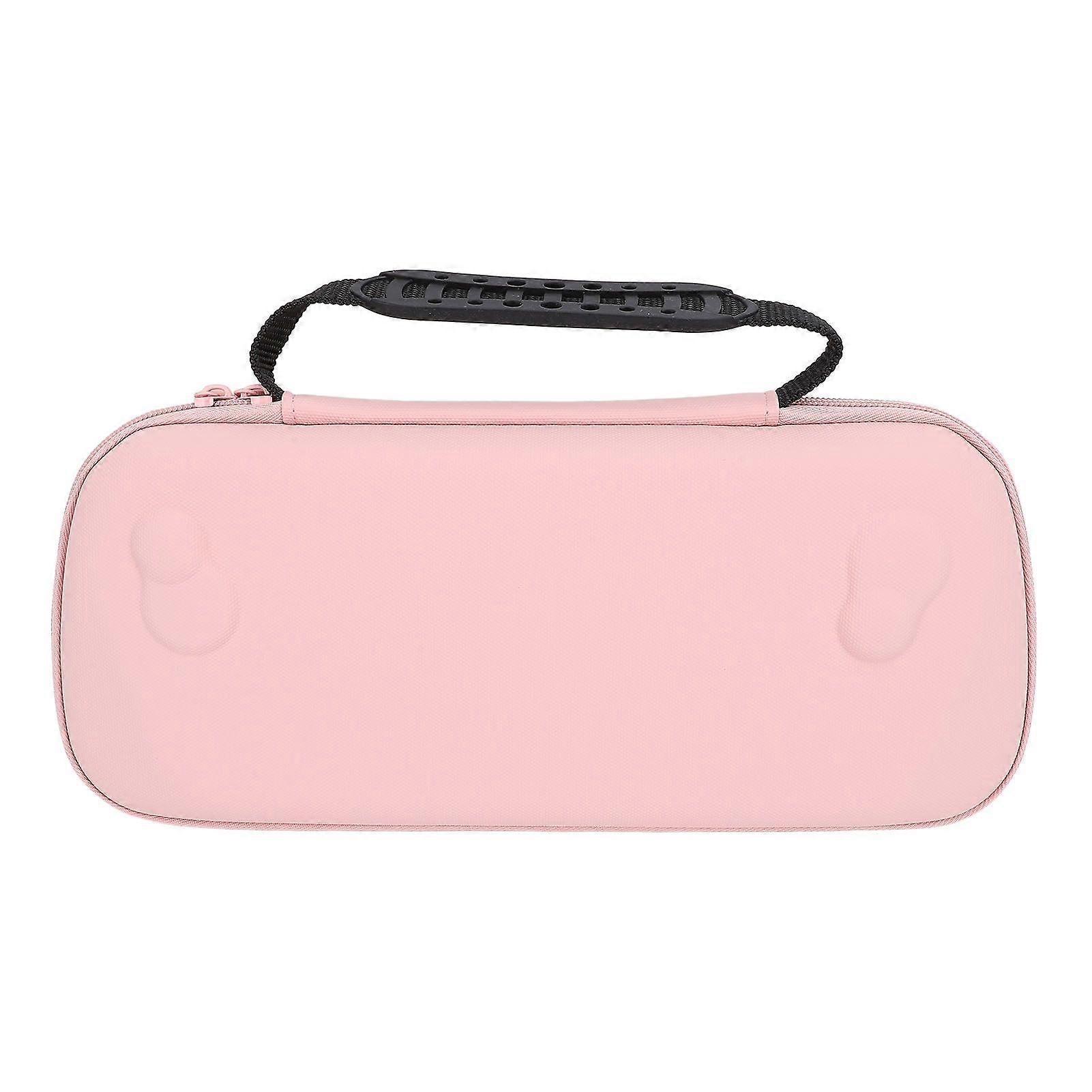 Hard Case for Rog Ally 2023 RC71L Hard Shell Carrying Case for ROG Ally X 2024 RC72LA for MSI Claw A1M with Pockets Pink