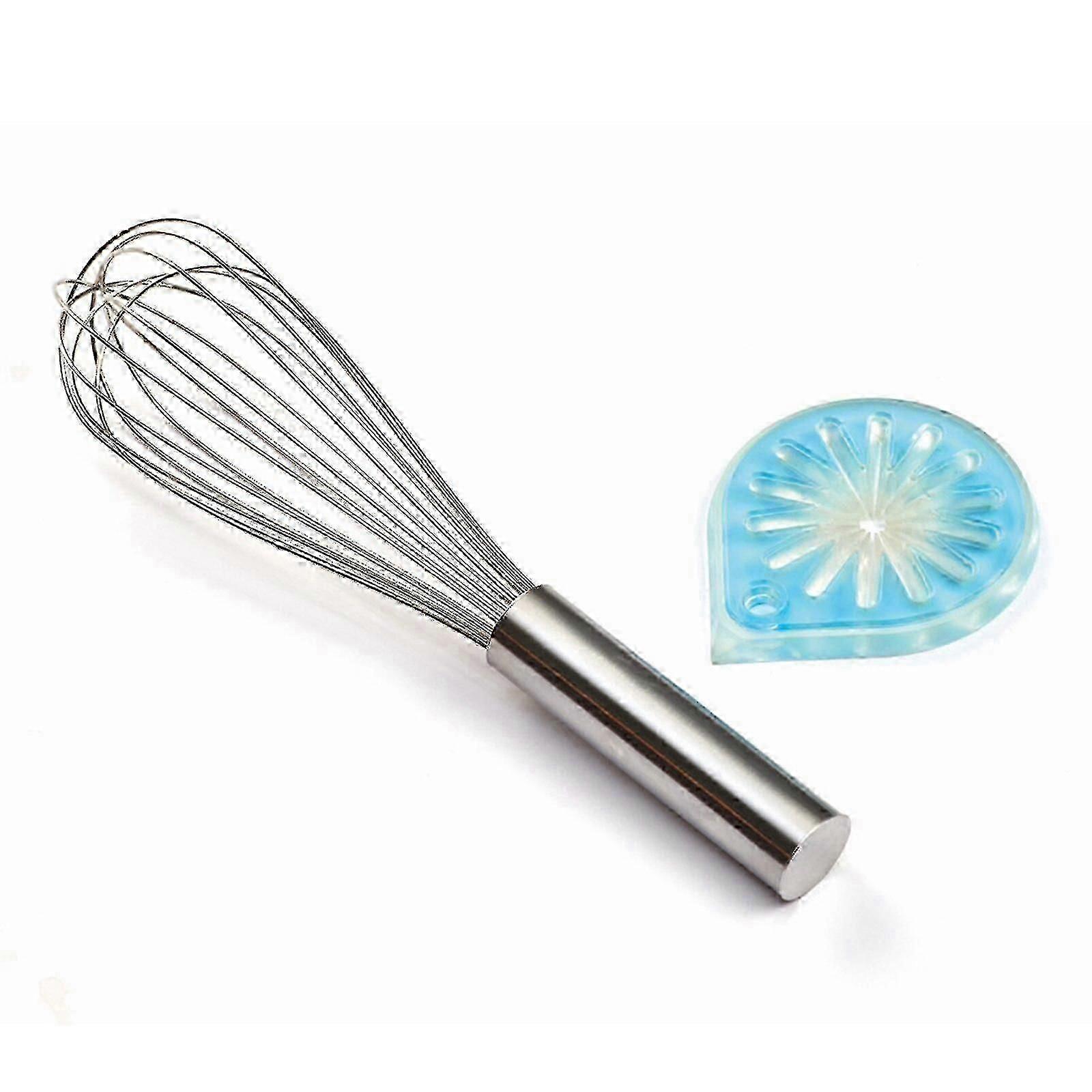 Stainless Steel Egg Whisk Set With Hanging Hole Spatula Manual Wh