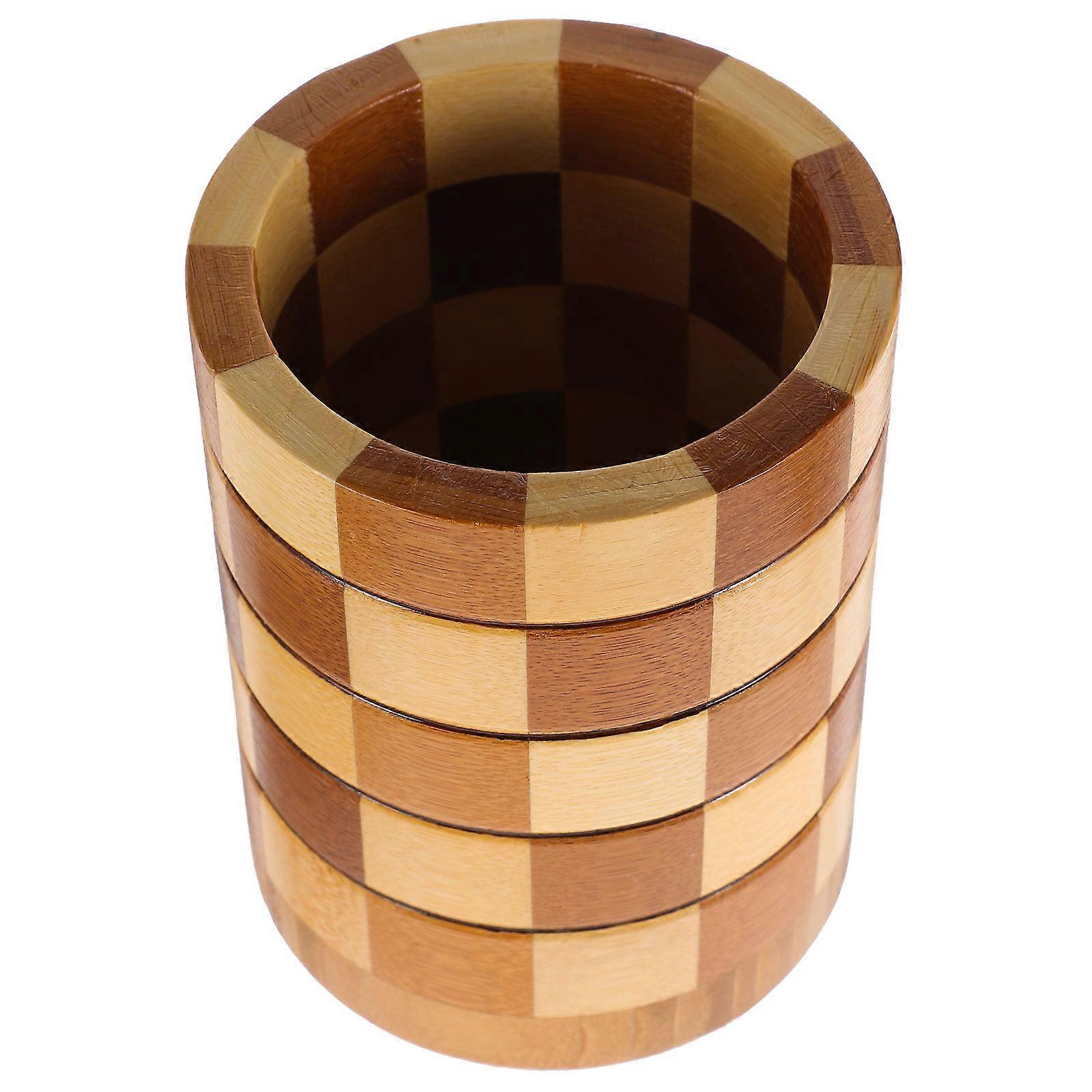 Pen Holder Wooden Kitchen Organizer for Storage 3Pcs Set