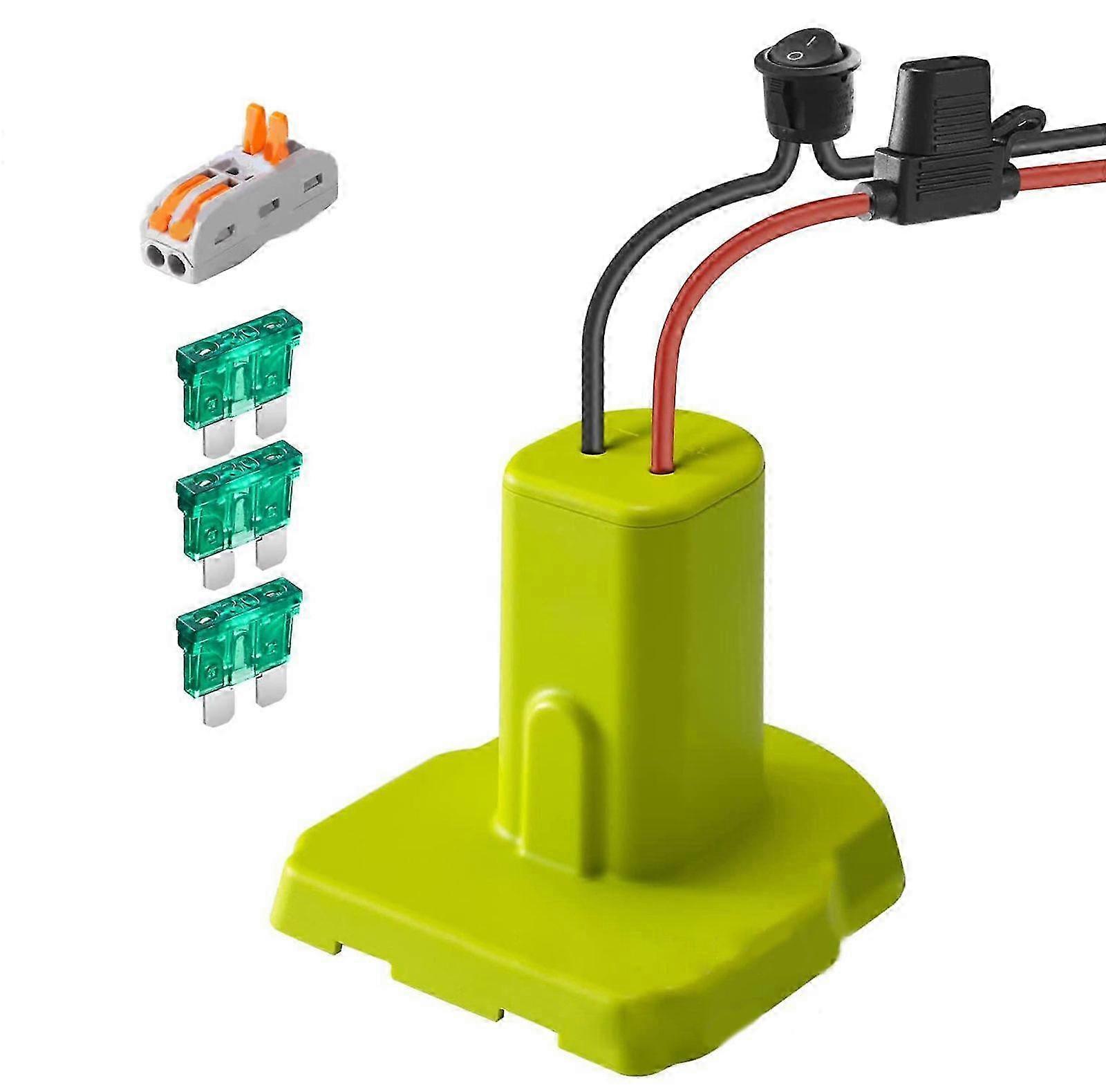 Battery to Power Wheel Adapter For Power Wheel, Compatible for 7.2-20V Lithium Batteries, Includes Wire 26s