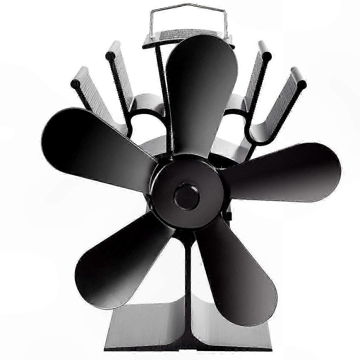 Black 5-Blade Chimney Fan for Efficient Ventilation