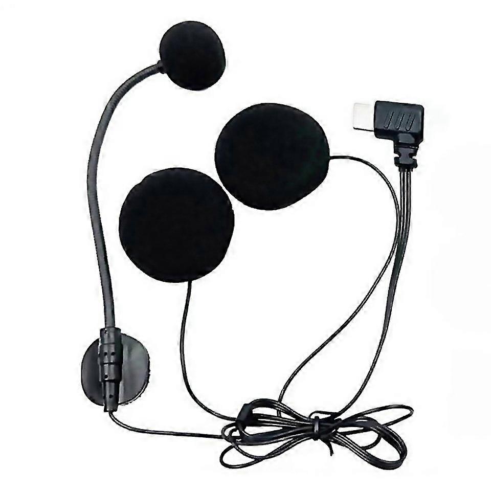 For Typec Elbow Motorcycle Half Helmet Intercom Headset Microphone
