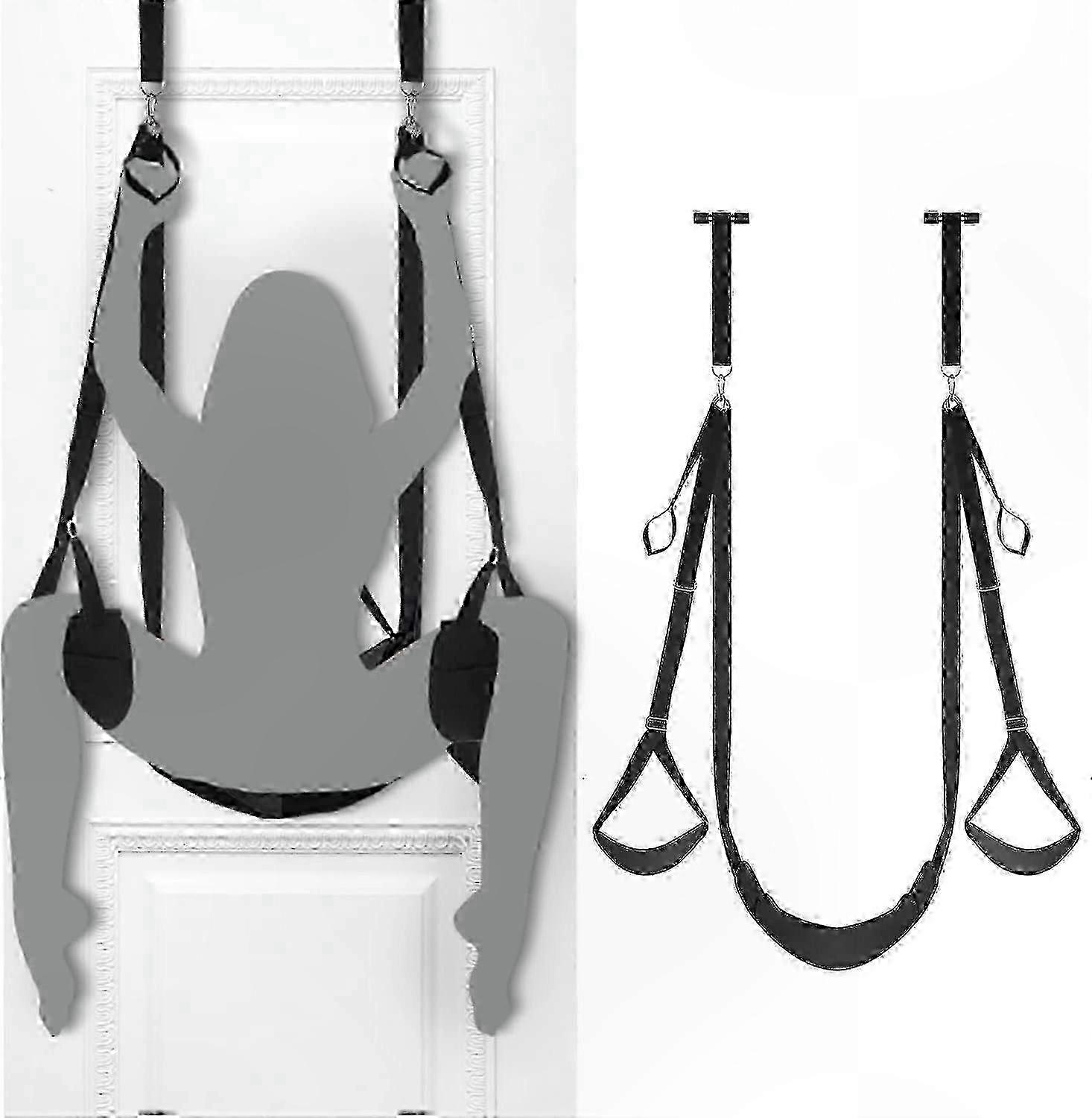 Adjustable Door Swing With Seat, Adult-friendly Design, Durable And Comfortable Support For Home Use