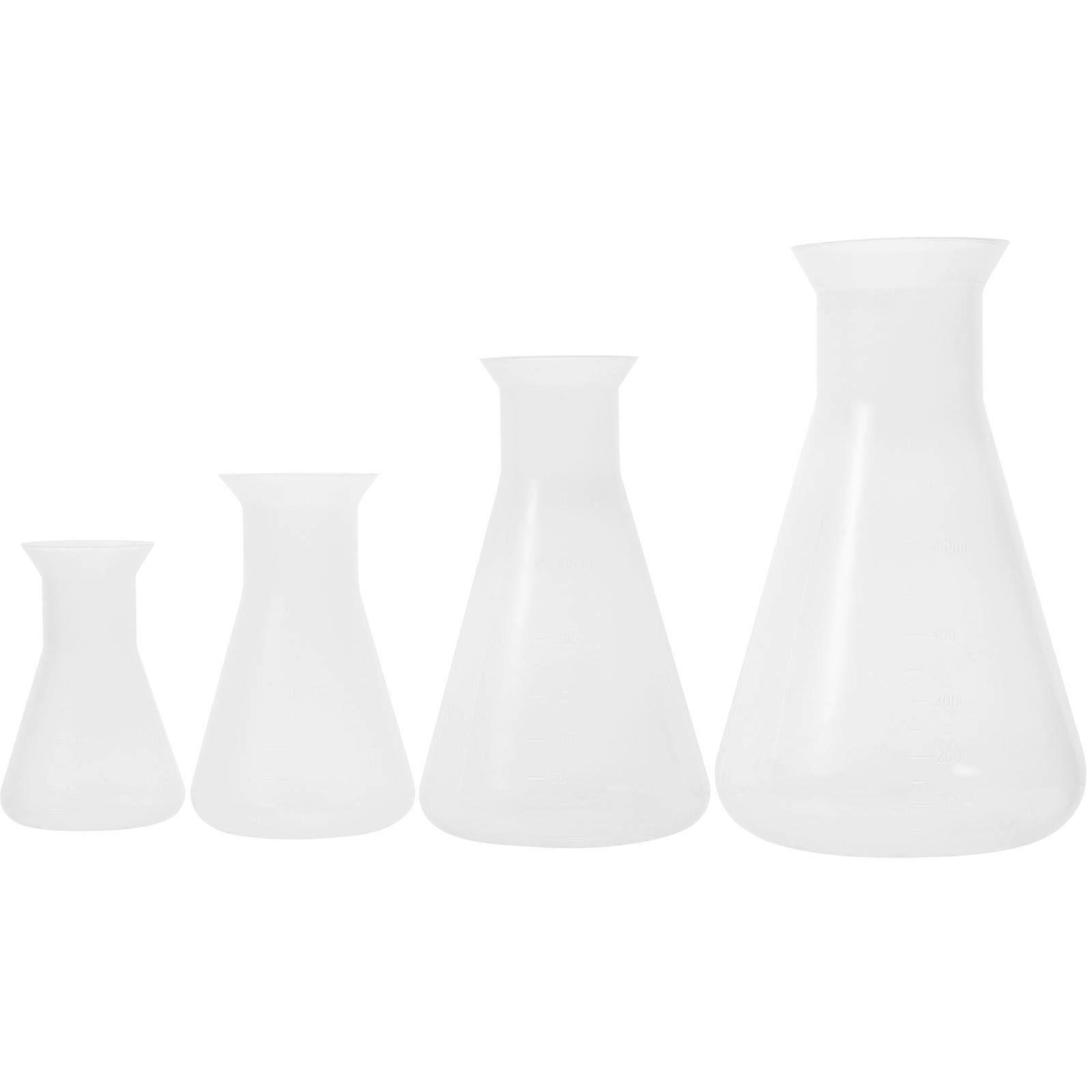 Conical Flask Scale Flask for Laboratory Experiment 16Pcs Collection