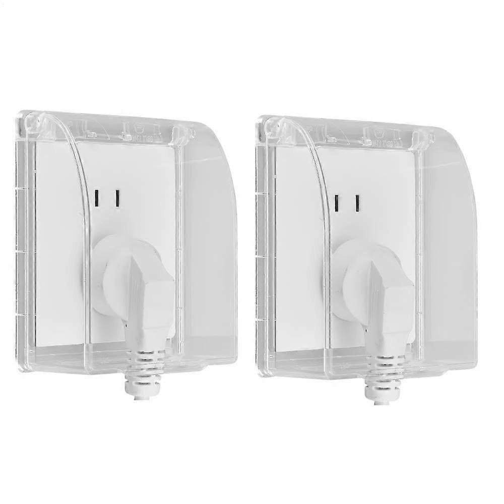 2 Pieces Wall Switch Cover, Waterproof Electrical Wall Socket Cover
