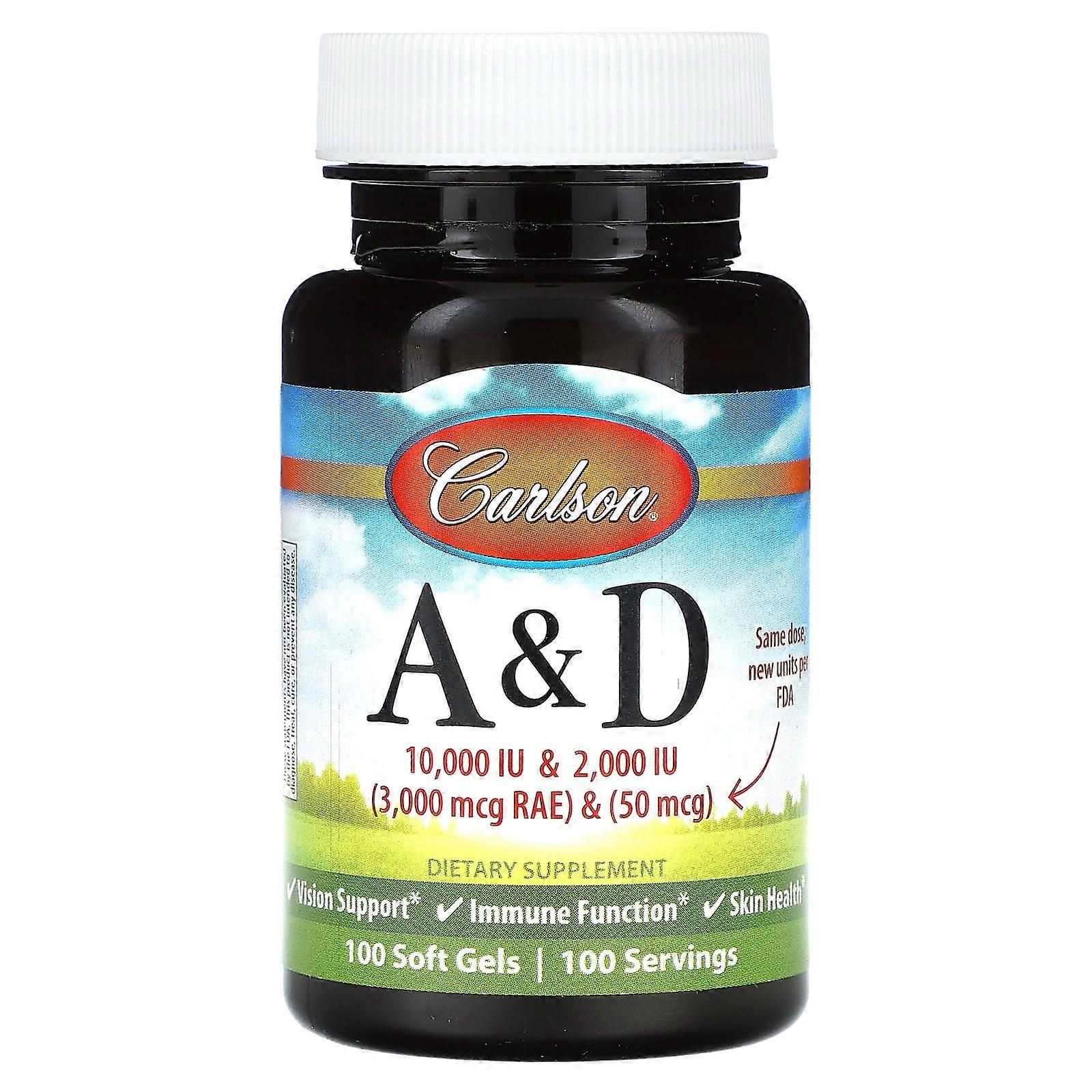 Vitamin A & D, 100 Soft Gels