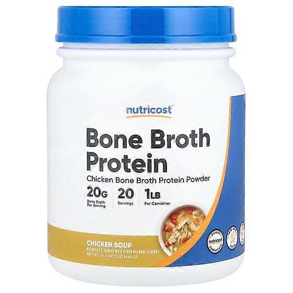Nutricost, Bone Broth Protein, Chicken Soup, 1 lb (464 g)
