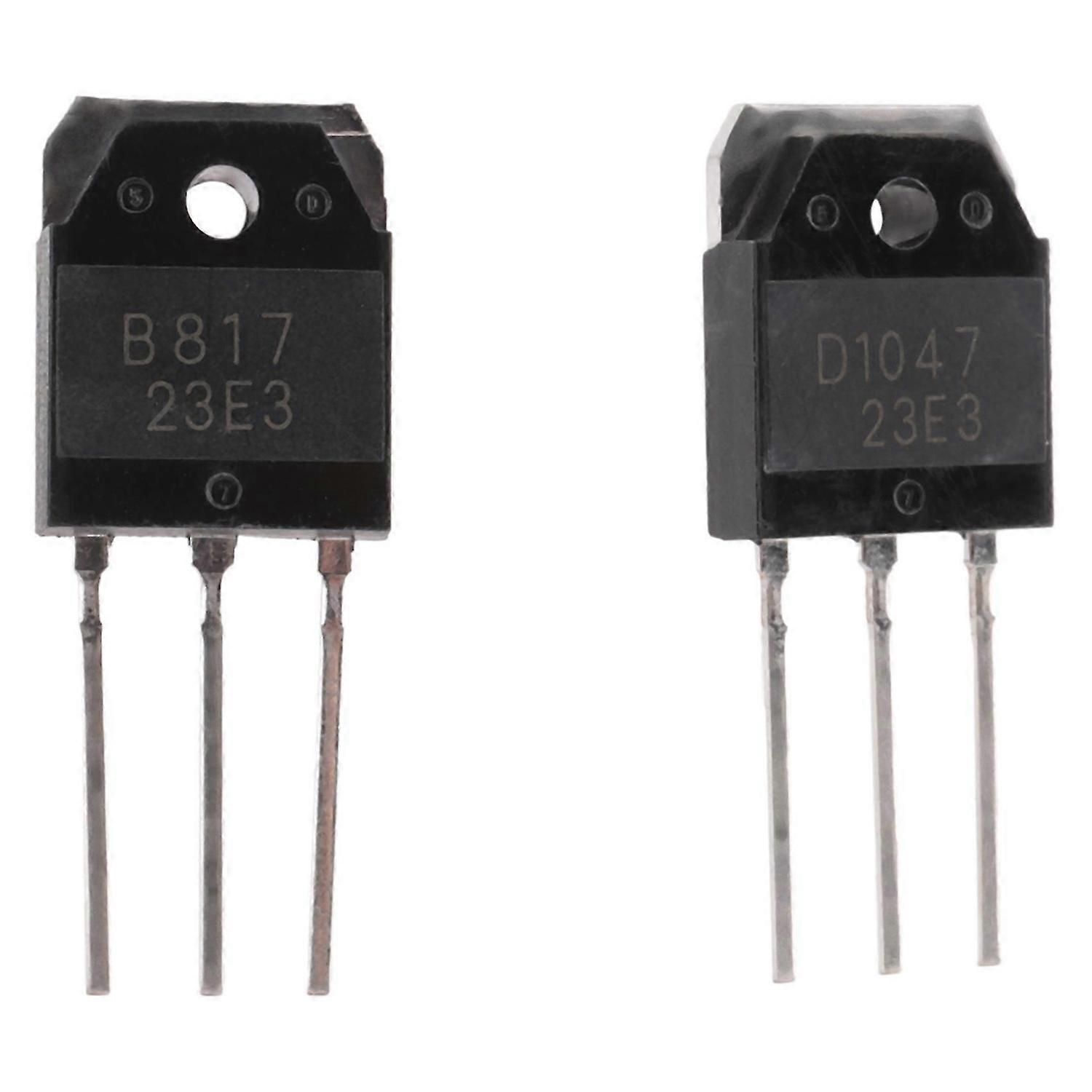 2 silicon transistor - D 1047 + B 817, 200 V, 12 A