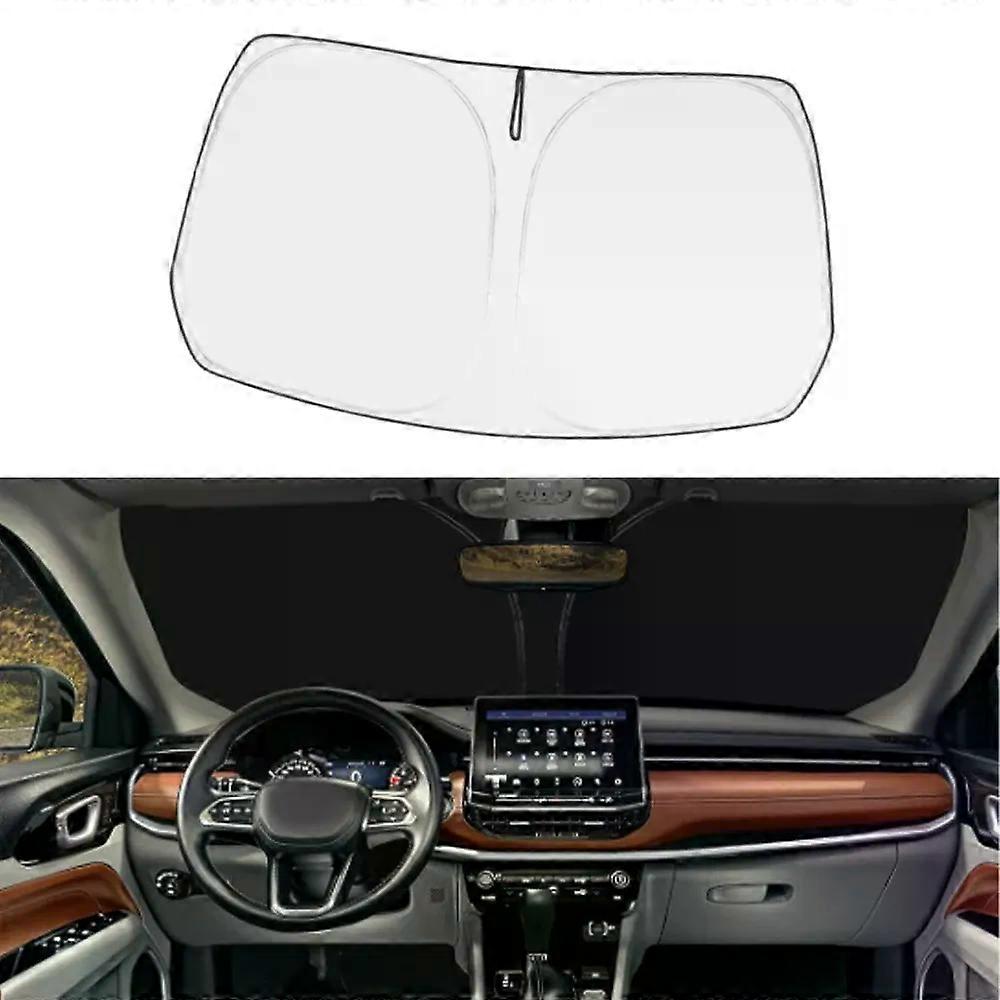 for Jeep Compass 2017-2024 Car Front Windshield Sunshade Window Sun Shade Foldable Windscreen Protector Styling Accessories