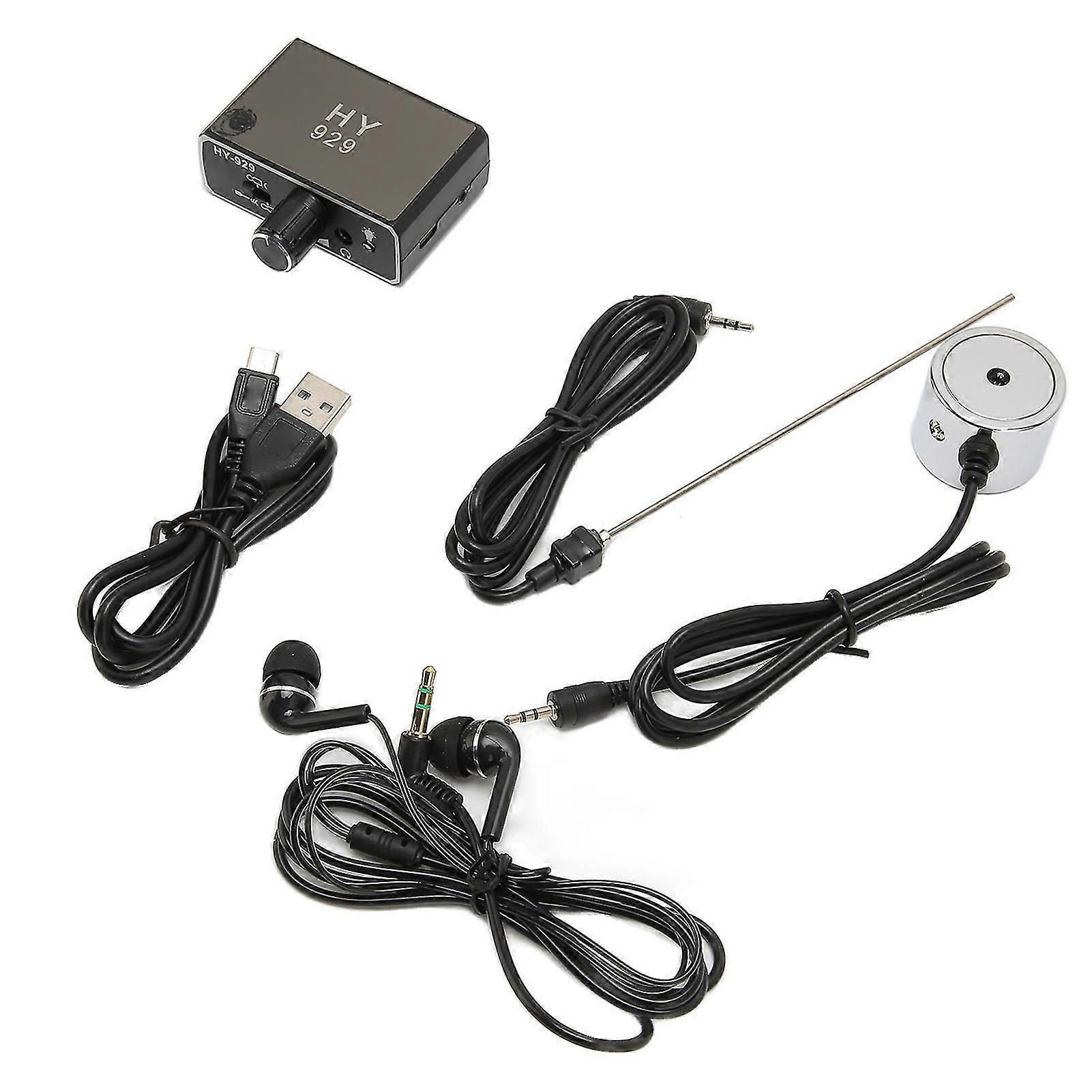 Water Leakage Detector Professional Dual Probes Tool for Household Pipeline Detection 100-240V EU Plug