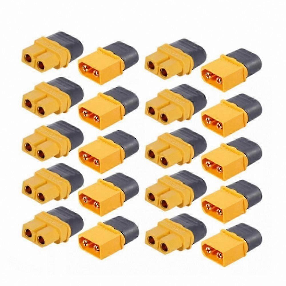 10 Pairs XT60 Connectors Male Female Plug Set with Housing Socket Adapter for RC Battery Connection