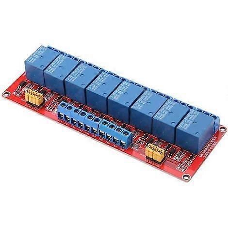 Relay Module - 8 Channel Optocoupler Relay Module Board High and Low Trigger 12V