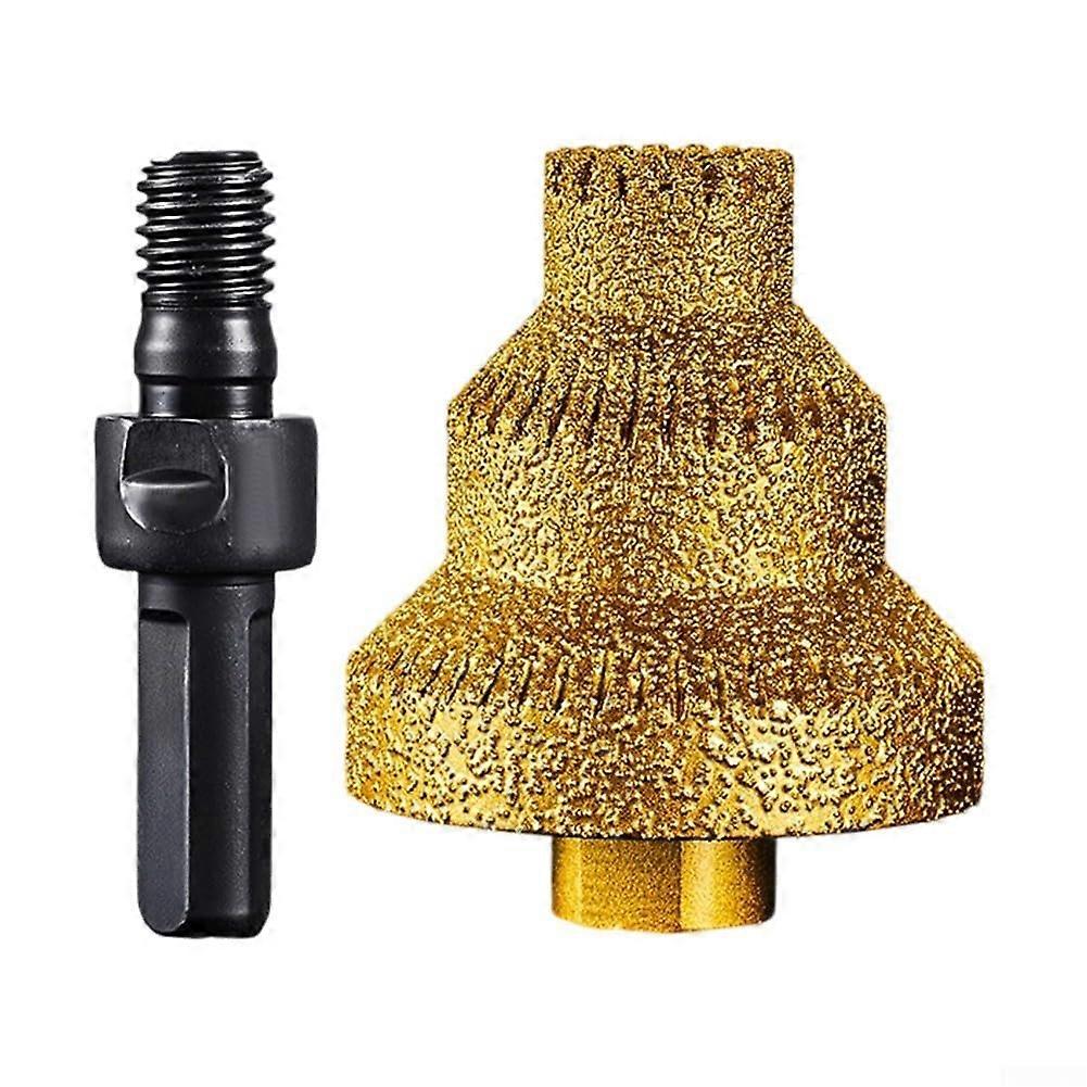 Step Drill Bit With Straight Flute For Metal Wood Marble 20/35/50mm M10 Threaded Rod For Accurate Openings