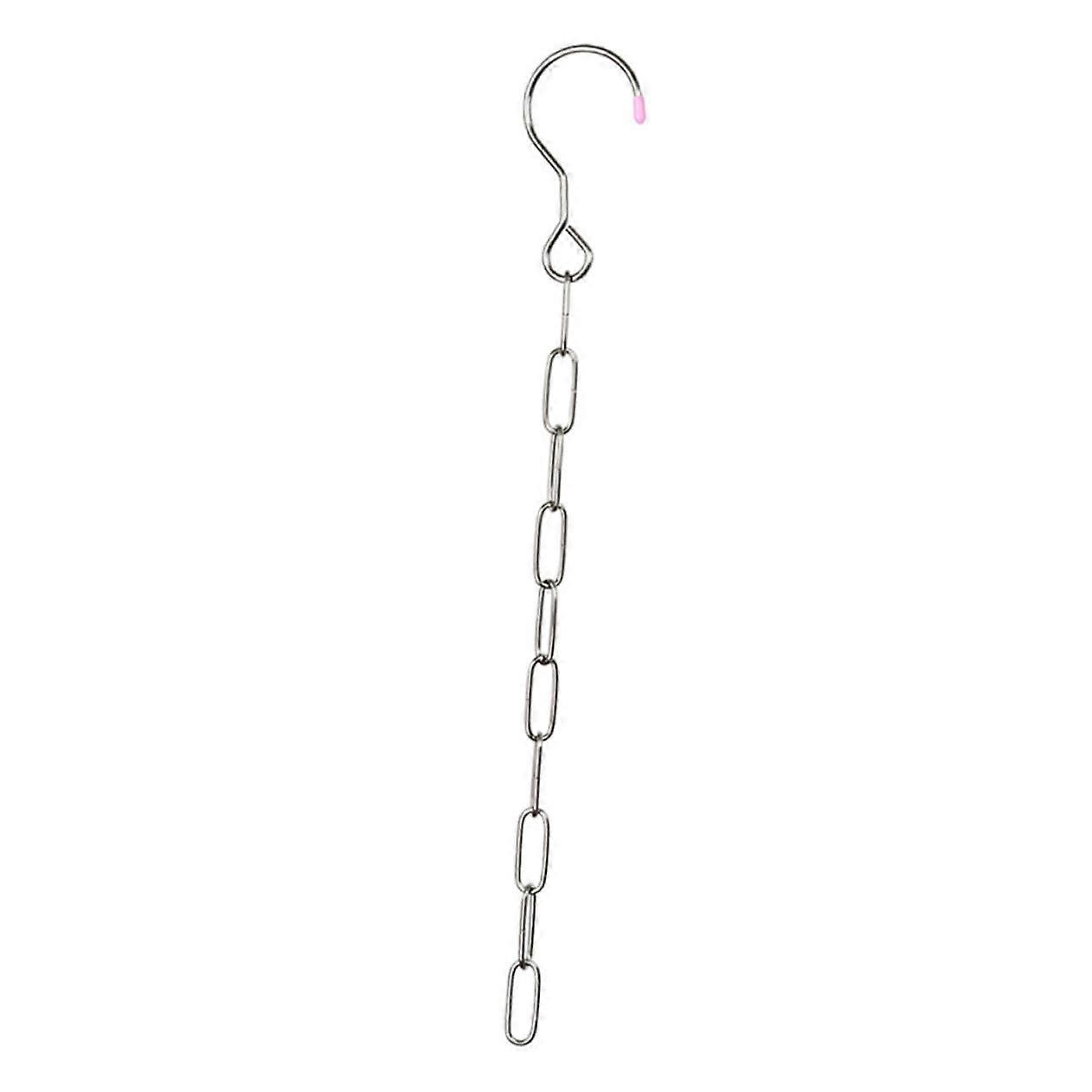 Stainless Steel Clothes Drying Rack Chains 4pcs With Hooks and Rings SpaceSaving MultiFunction Closet Organization