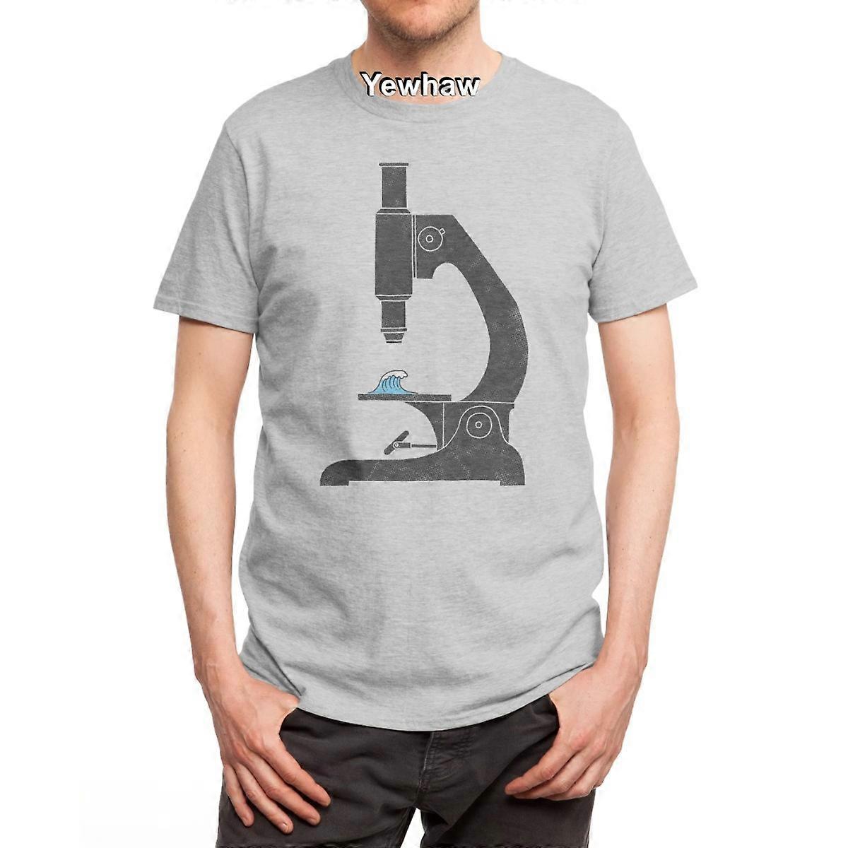 Microwave T-Shirt vintage microscope ocean wave artistic science
