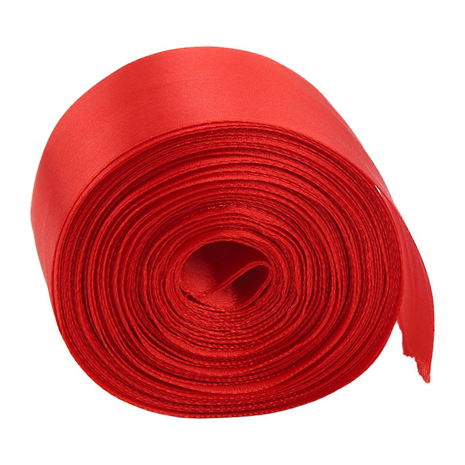 Sprint Finishing Line Red Race Finish Line Satin Ribbon for School Meeting Gift Package Wrapping 20m 