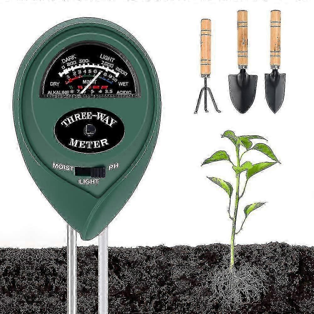 3 In 1 Soil Moisture Meter Ph Moisture Light Tester