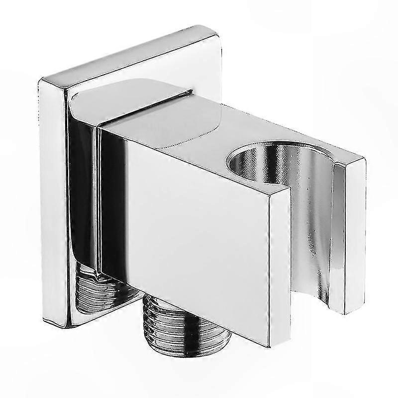 Brass Keymark Chrome Hose Connector with Hand Shower Holder and Elbow