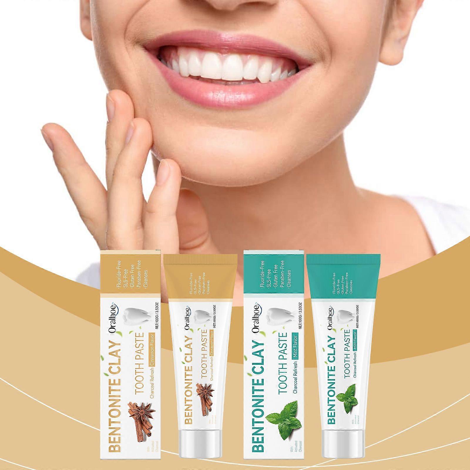 Oralhoe Mint Volcanic Ash Bentonite Toothpaste - Cleansing